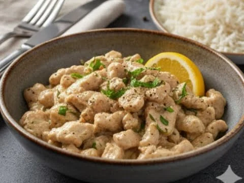 Putengeschnetzeltes in Sahne Estragon