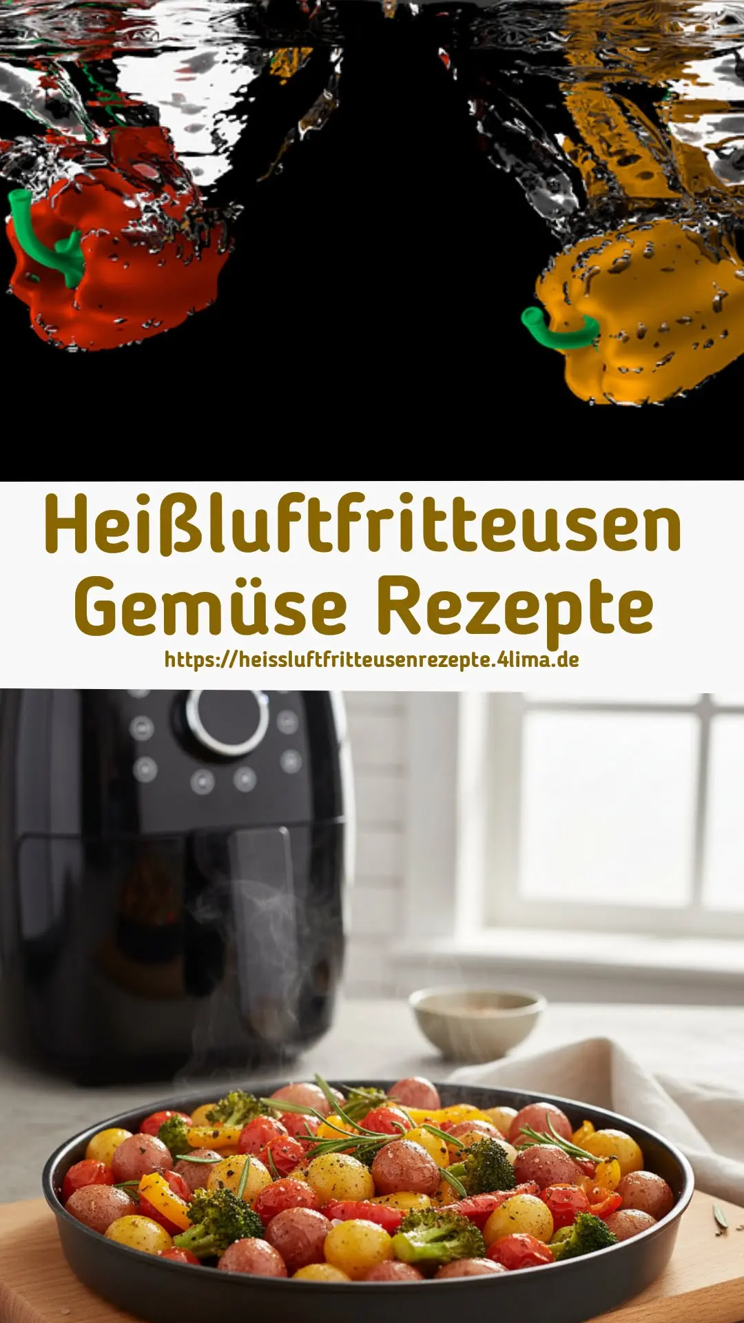 Gemüse aus der Heißluftfritteuse – goldbraun und perfekt für Instagram