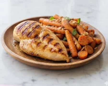 Marokkanische Möhren mit Hähnchenbrustfilet