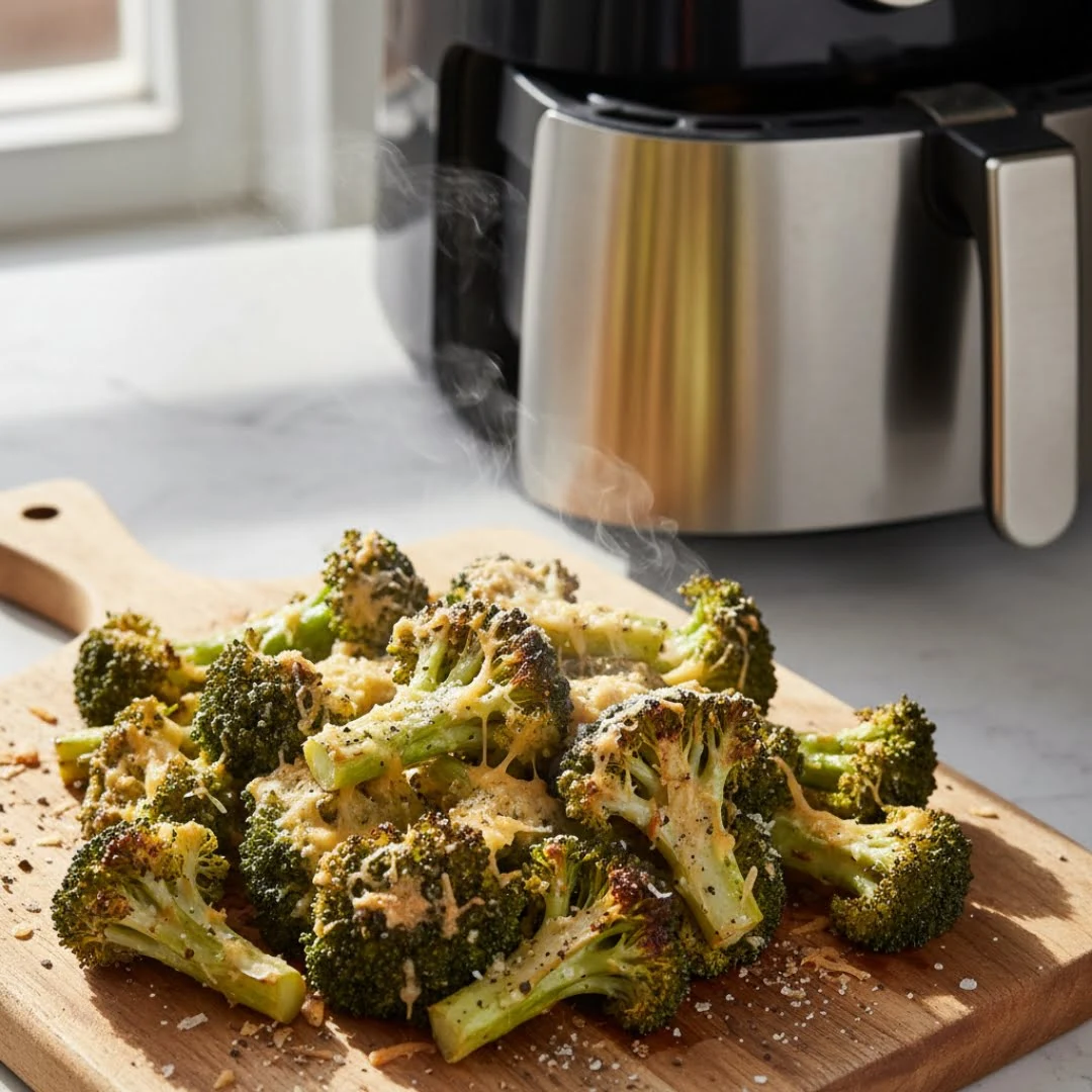 Knusprige Brokkoliröschen aus der Heißluftfritteuse