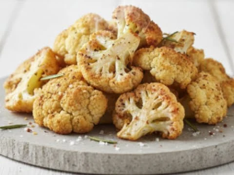 Blumenkohl aus der Heißluftfritteuse – goldbraun und knusprig