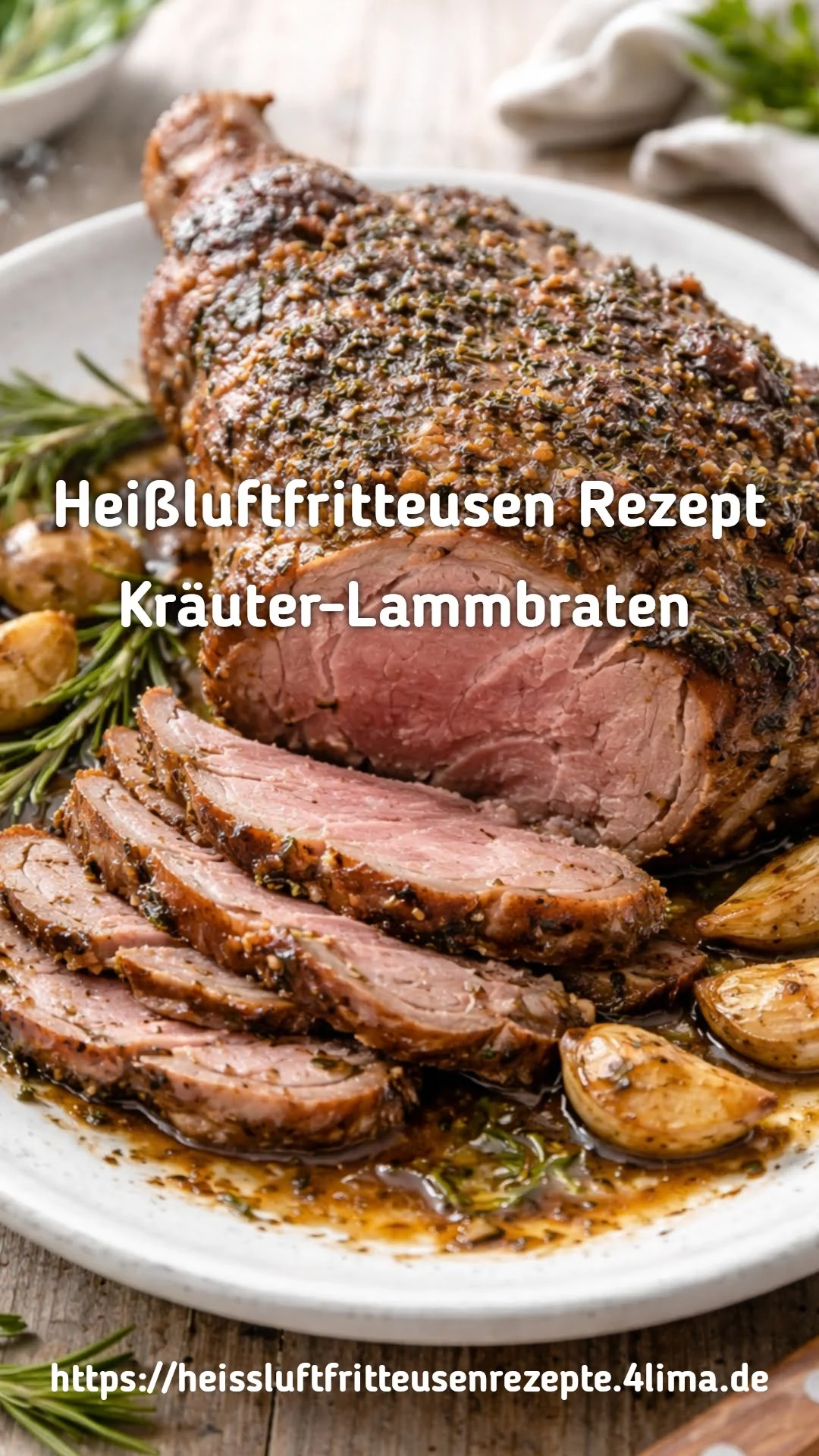 Kräuter-Lammbraten aus der Heißluftfritteuse - Perfekt für Instagram Stories und Social Media Posts