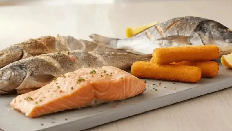 Fisch und Meeresfrüchte aus der Heißluftfritteuse