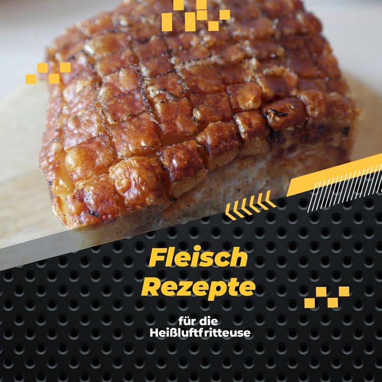  fertiger Krustenbraten aus der Heißluftfritteuse