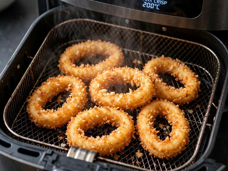 Airfryer auf Max Crisp 200 Grad für den finalen Knusper-Effekt