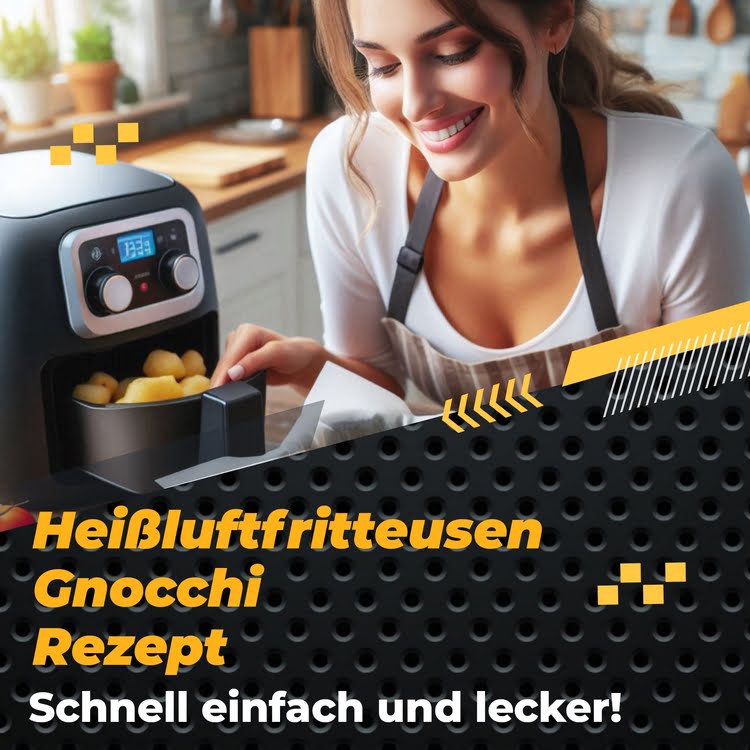 Eine Hausfrau die neue Gnocchi Rezepte ausprobiert